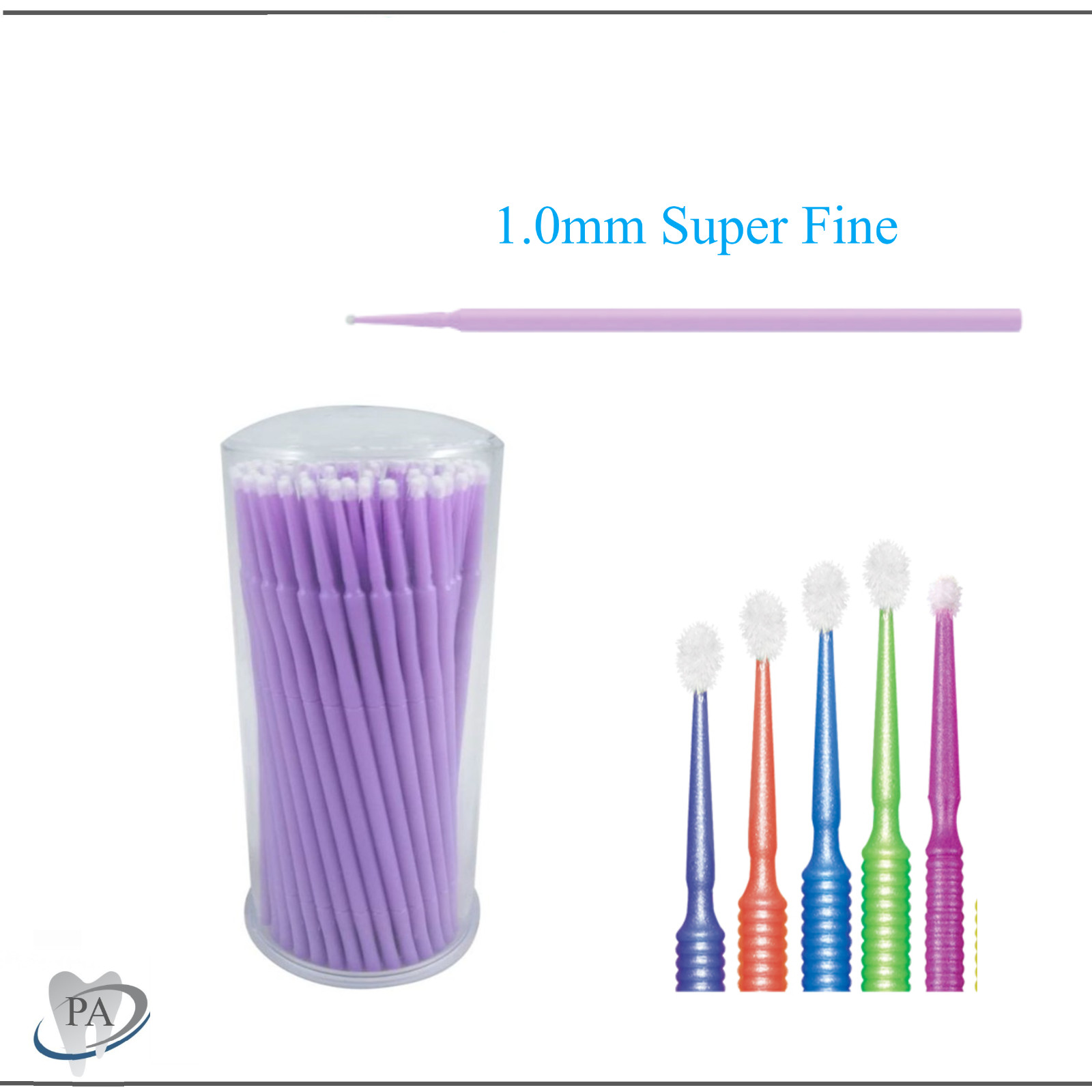 400-1000 Microbrush MicroBrushes Applicator Tips Regular, Fine, Super Dental