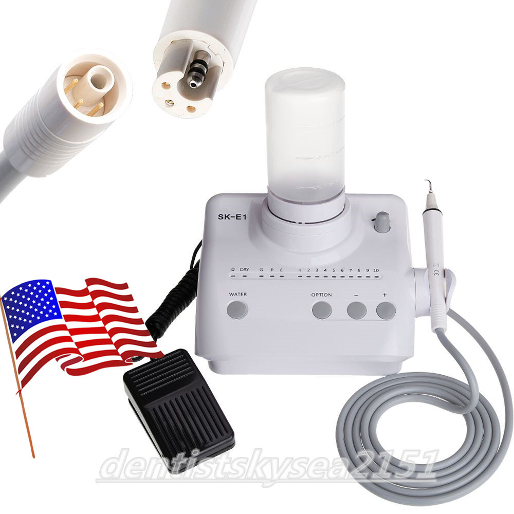 Dental Ultrasonic Scaler Unit Handpiece + 2*Water Bottles For EMS Cavitron US-E1