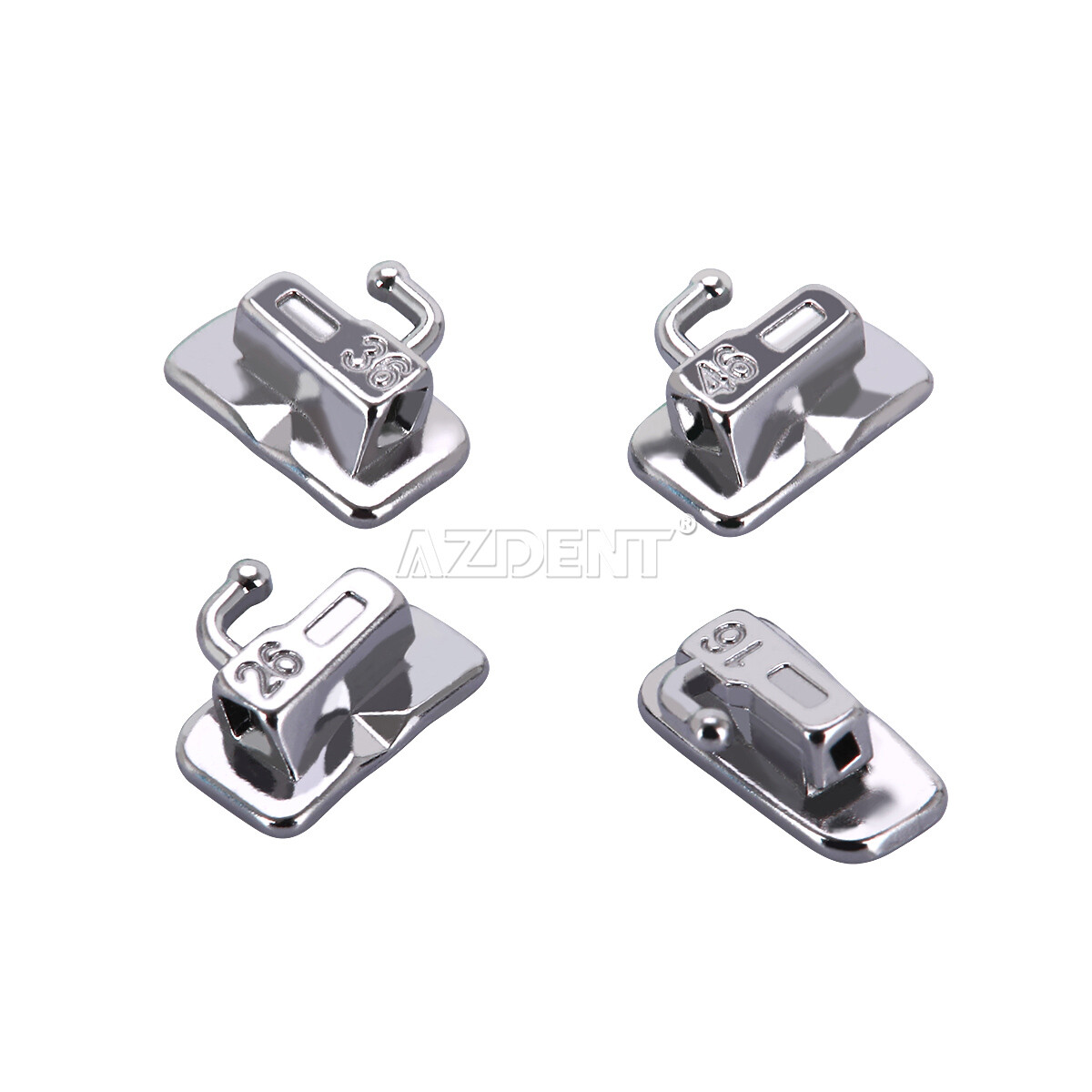 10x Dental Ortho Passive Self Ligating Brackets Mini ROTH022 Hk345 w/Buccal Tube