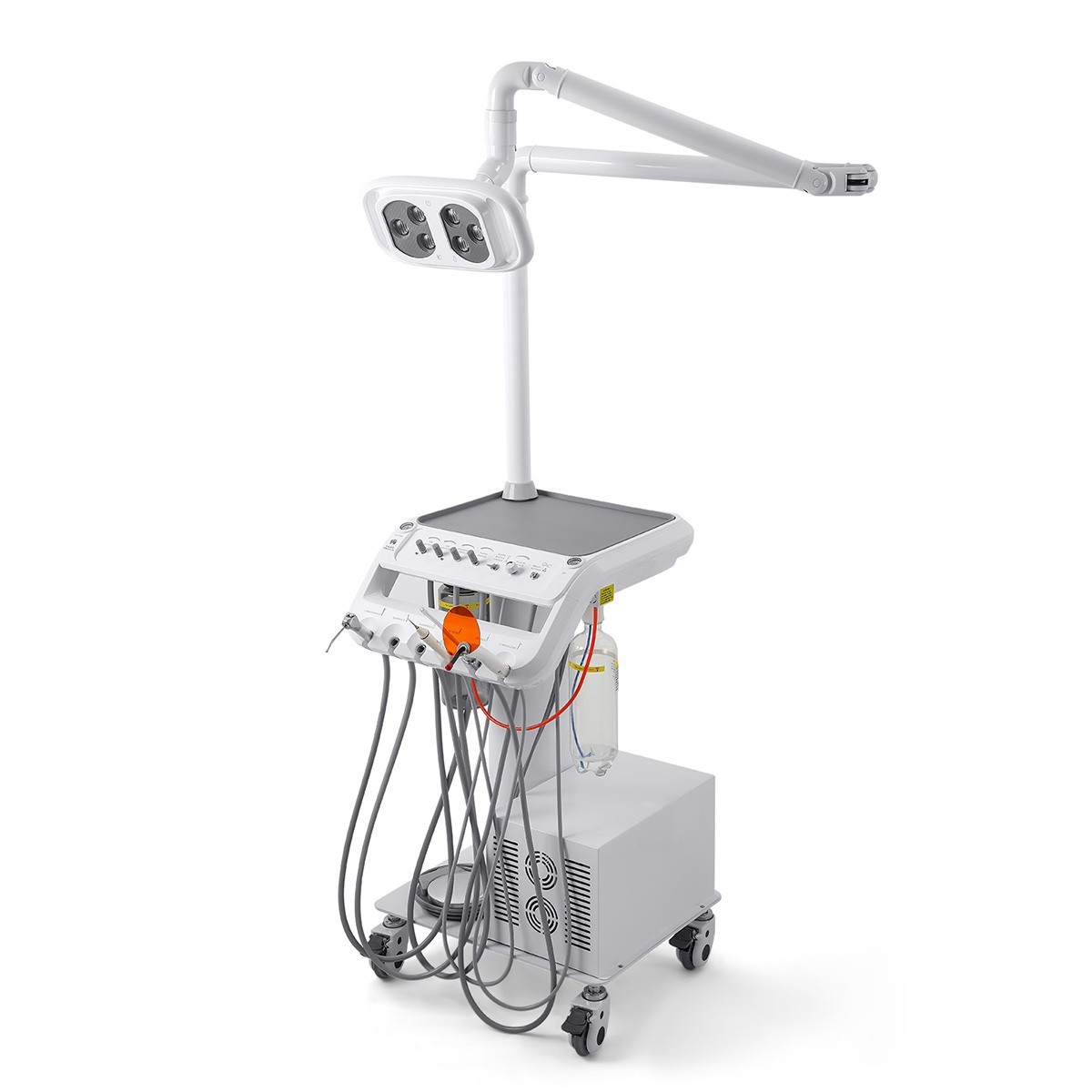 Portable Dental Delivery Unit Air Compressor 4Hole With Surgical LED Lamp /Chair