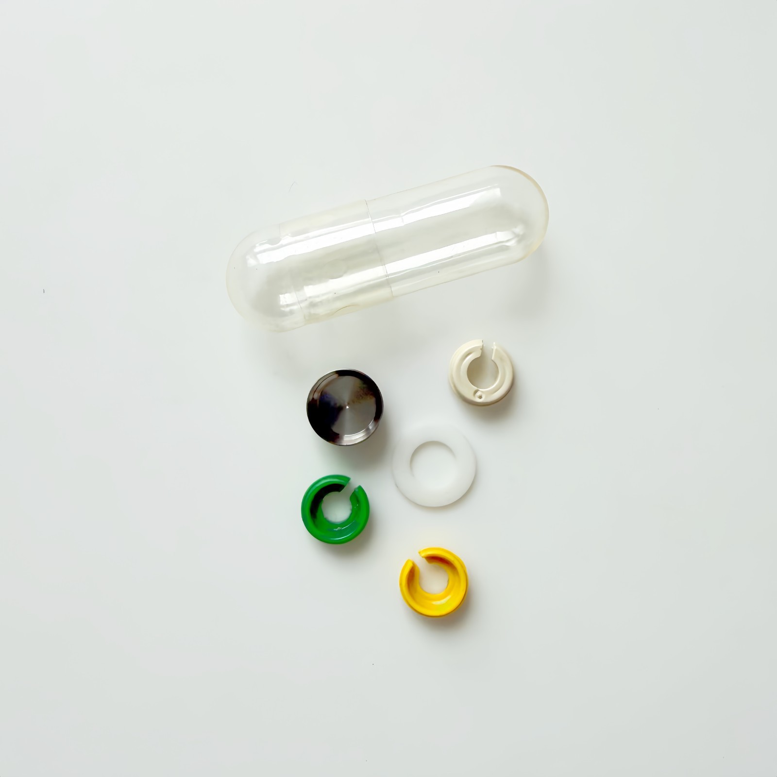 Novaloc Type PEEK Cap Abutment Matrix Titanium Housing Caps Retention Insert Cap