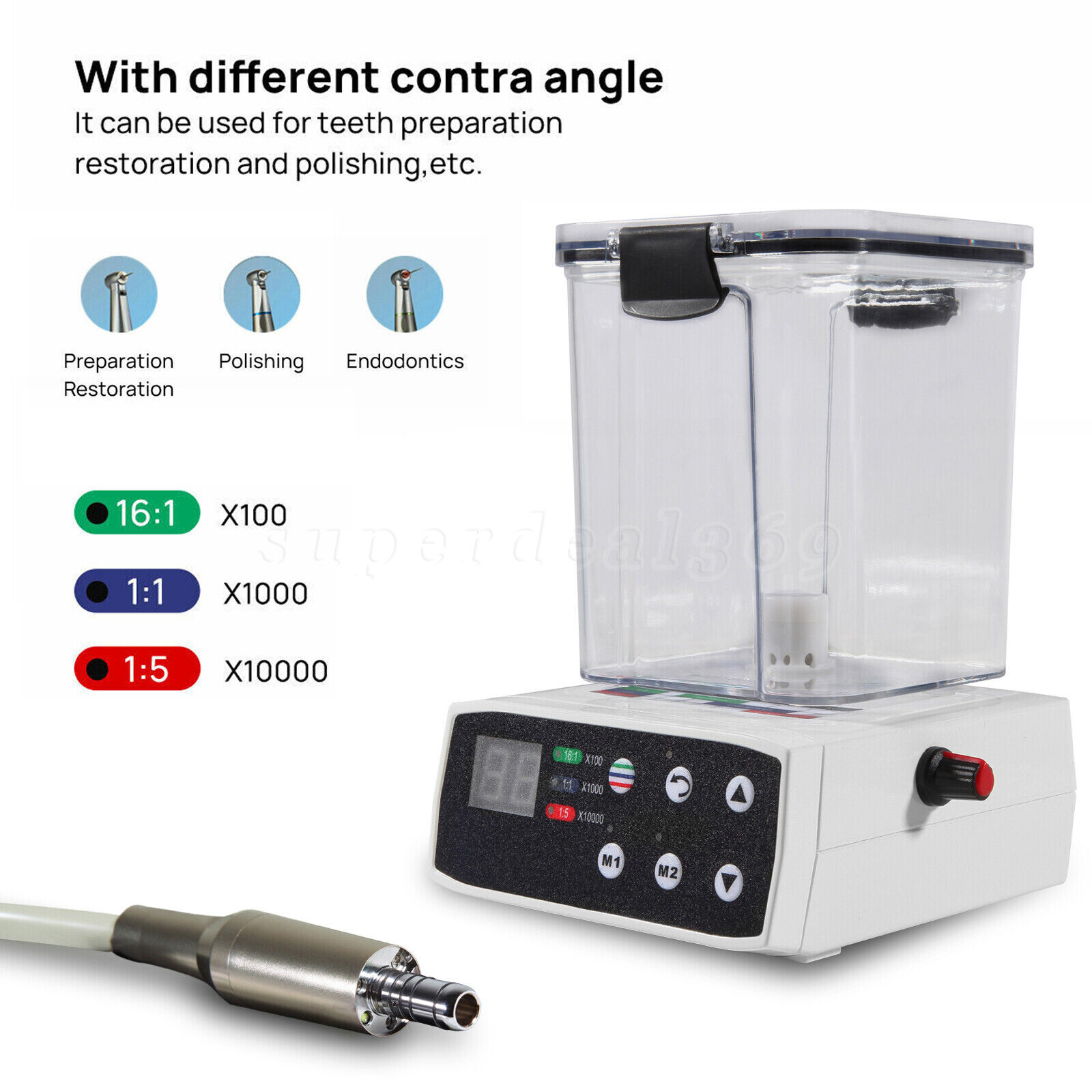 Dental Brushless LED Electric Micro Motor /1:5 Increasing Handpiece Practice st