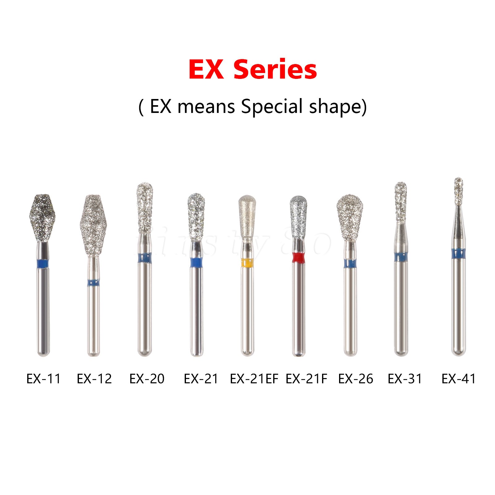 5Pcs/pack Dental Diamond Burs FG Needle Taper Fine Grit High Speed ns