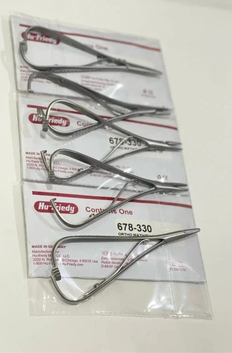 HU FRIEDY Set of 5 Pcs HU FRIEDY Mathieu Narrow Tip Orthodontic Plier 678-330