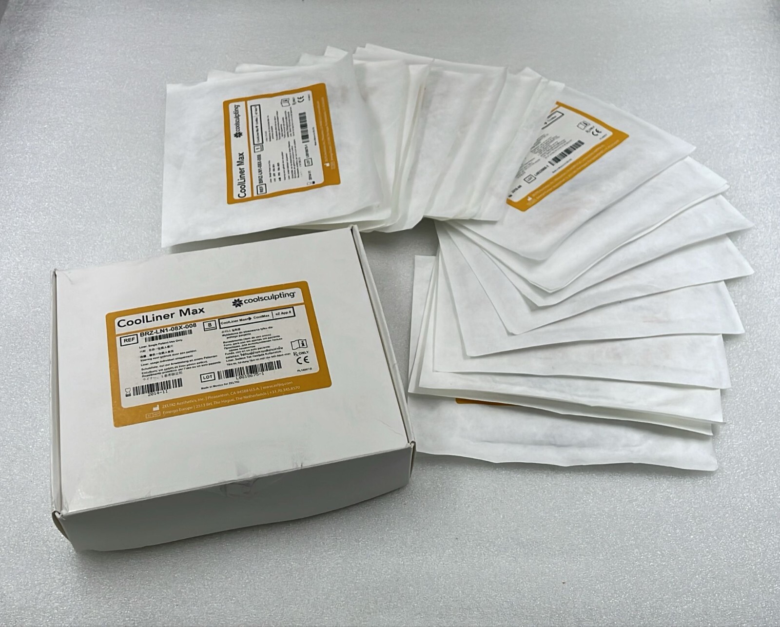 [LOT 9 PCS] Zeltiq Aesthetics CoolSculpting CoolLiner Max BRZ-LN1-08X-008