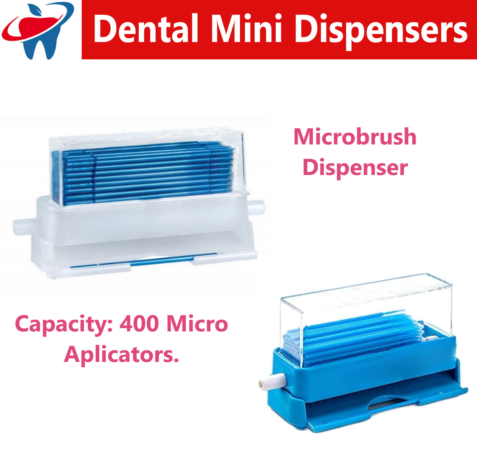 Dental Cotton Roll Dispenser Microbrush Dispenser 2″x 2″ SPONGE DISPENSER, etc.