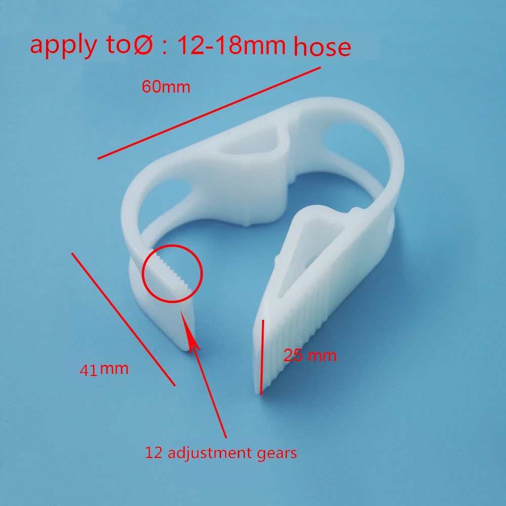 10/50/100 Plastic Robert Flow Control Water Stop Clamp Adjustable Medical Cathet