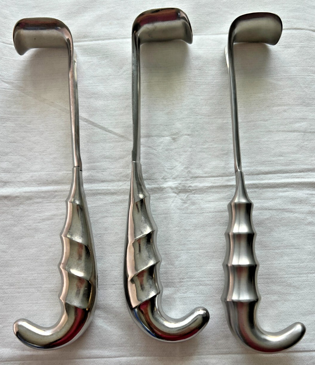 Sklar60-1676 Richardson Retractor 9½” Hollow Grip Handle Stainless Steel Set Of3