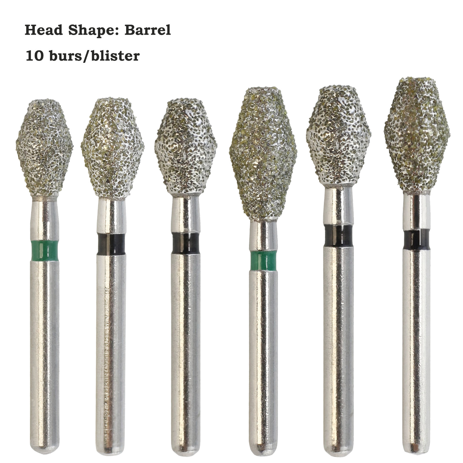 Dental Diamond Bur FG Football Round End Taper Flame Coarse Fine FG High Speed
