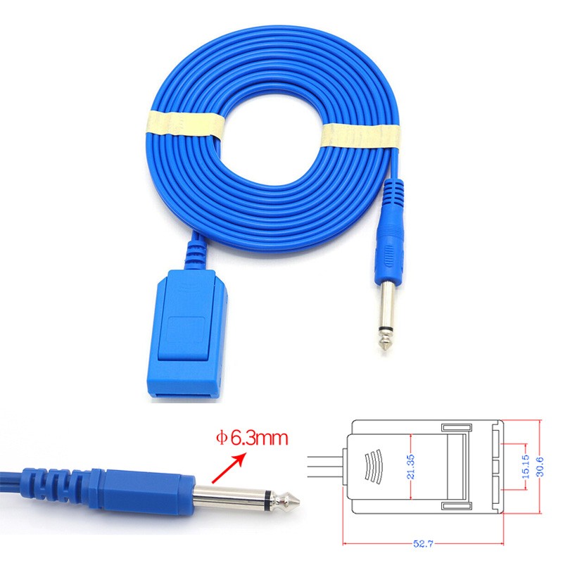 REM Plug Patient Grounding ESU Electrosurgical Plate Cable Negative Cautery