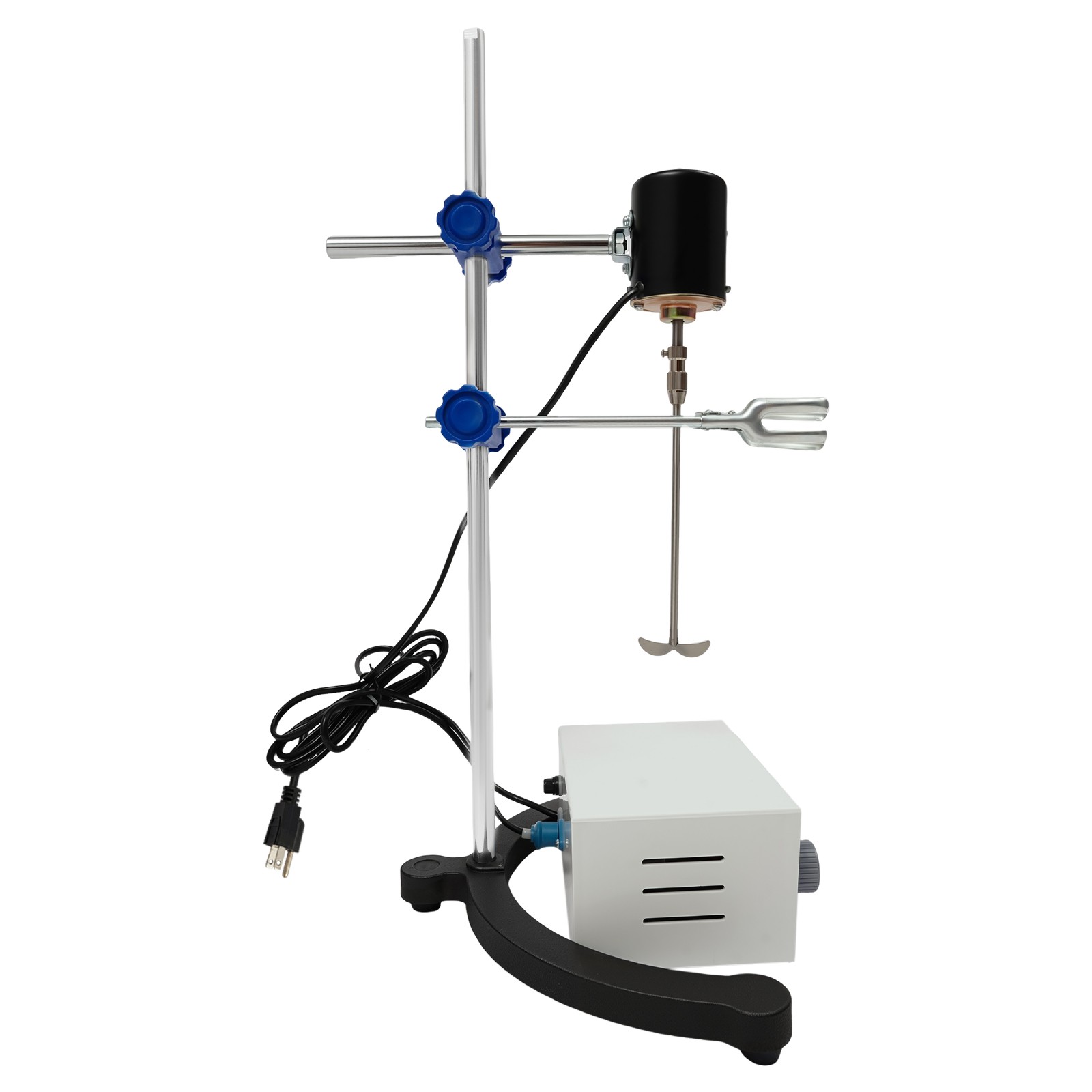 Overhead Lab Stirrer, 100W 2800 RPM, 2.64 Gal Capacity, Digital Timer, 0-120 Min