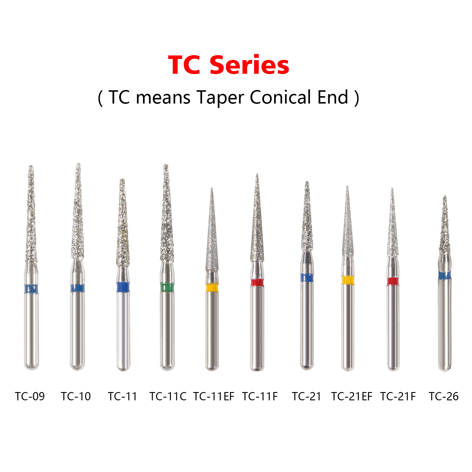 97Types Dental Diamond Burs FG 1.6mm for High Speed Handpiece 5Pcs/pack SA