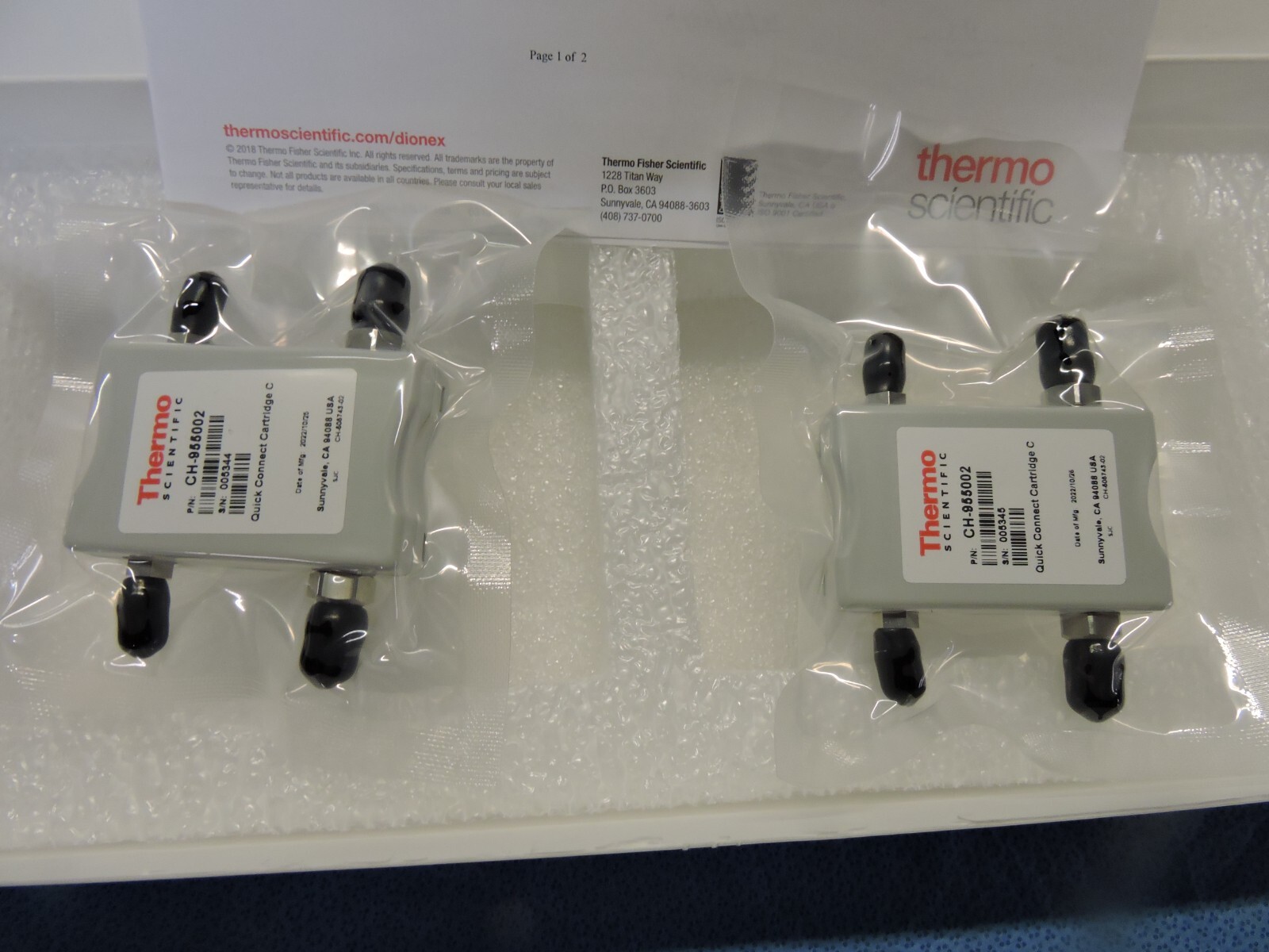 NEW Set 4 Thermo CH-955002 Dionex 3mmX50mm and 0.5X50mm Column SP C18 HTLC HPLC