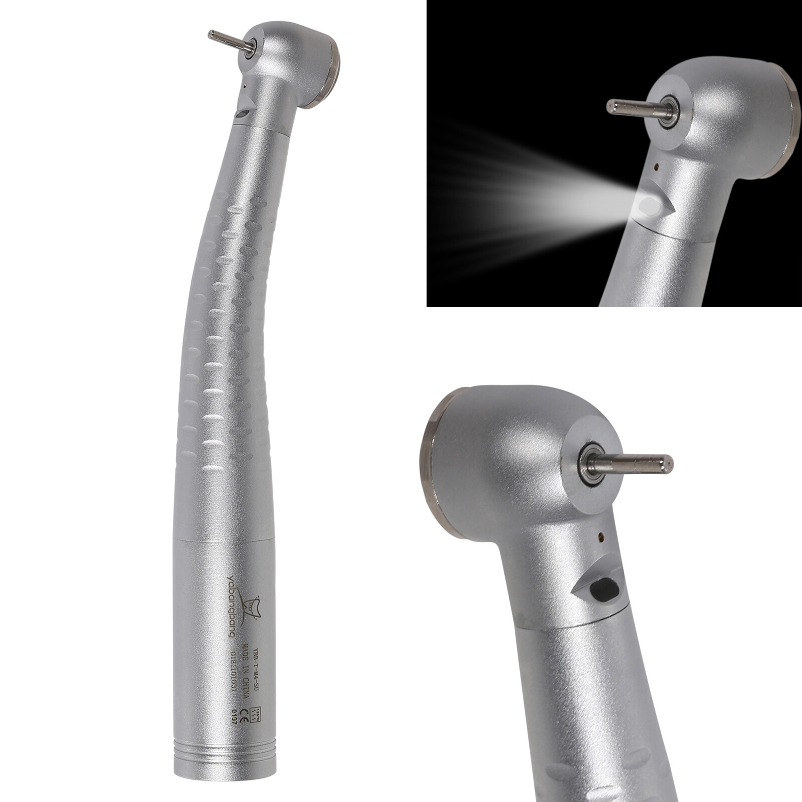 USA Dental Fiber Optic LED Handpiece Large Torque /Coupler 4 Hole fit KaV YBB