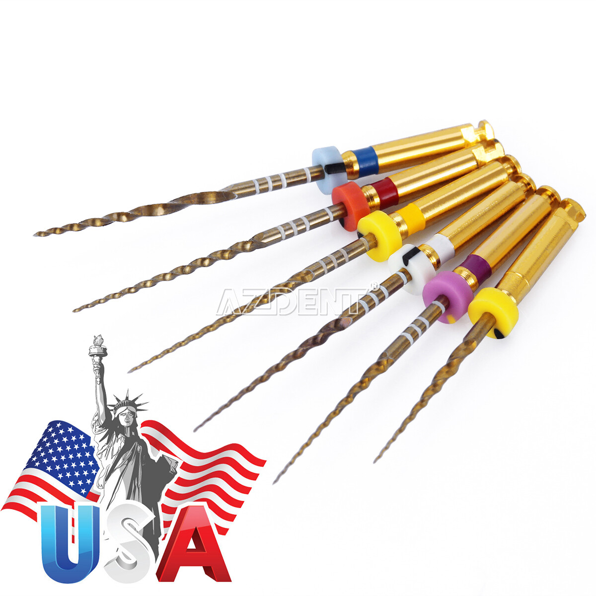 Diente Endodoncia Oro Taper NITI Archivos Rotativos Motor de Uso 25mm SX-F3