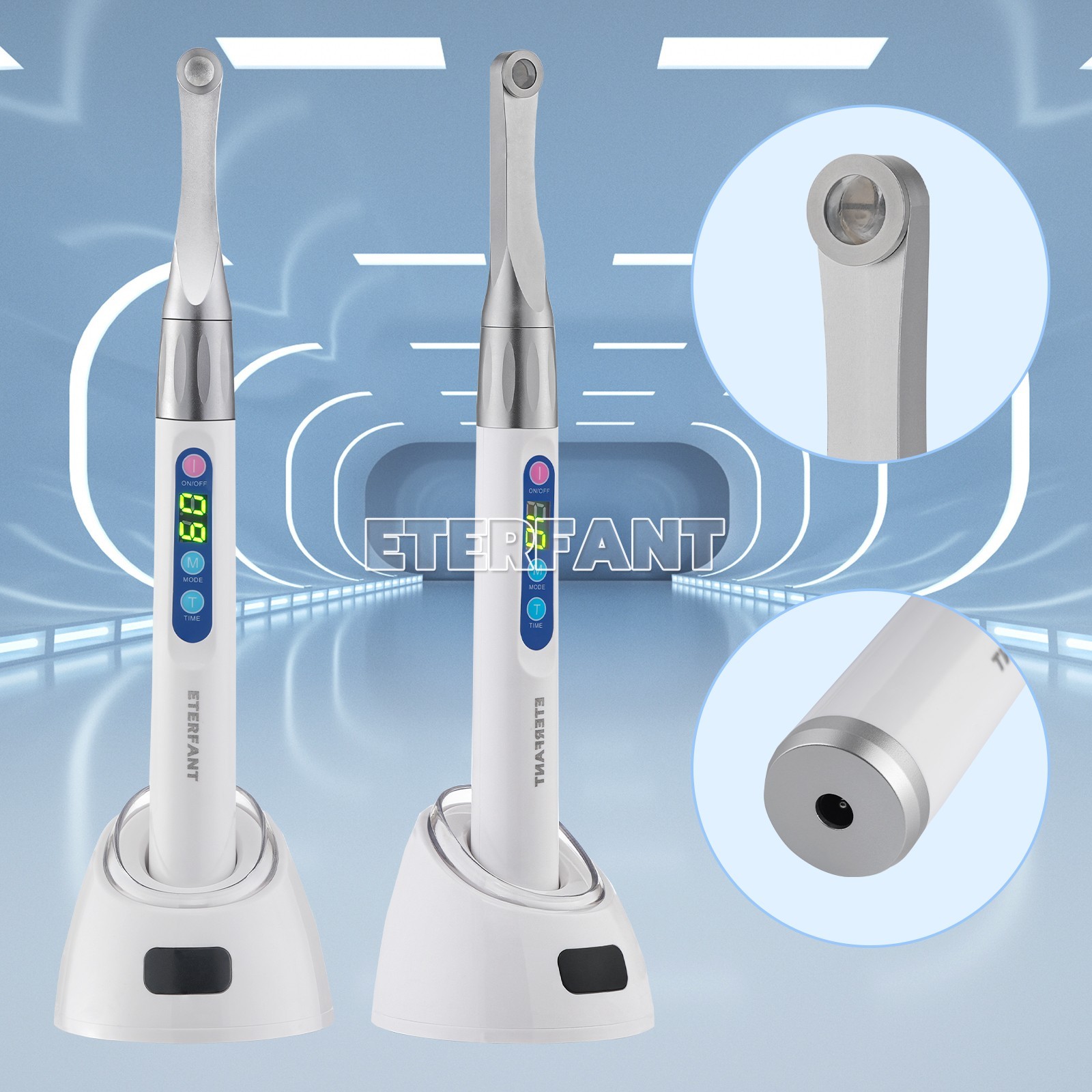 Woodpecker Style Dental LED Curing Light Lamp 1S Resin Cure LED Lamp Wireless