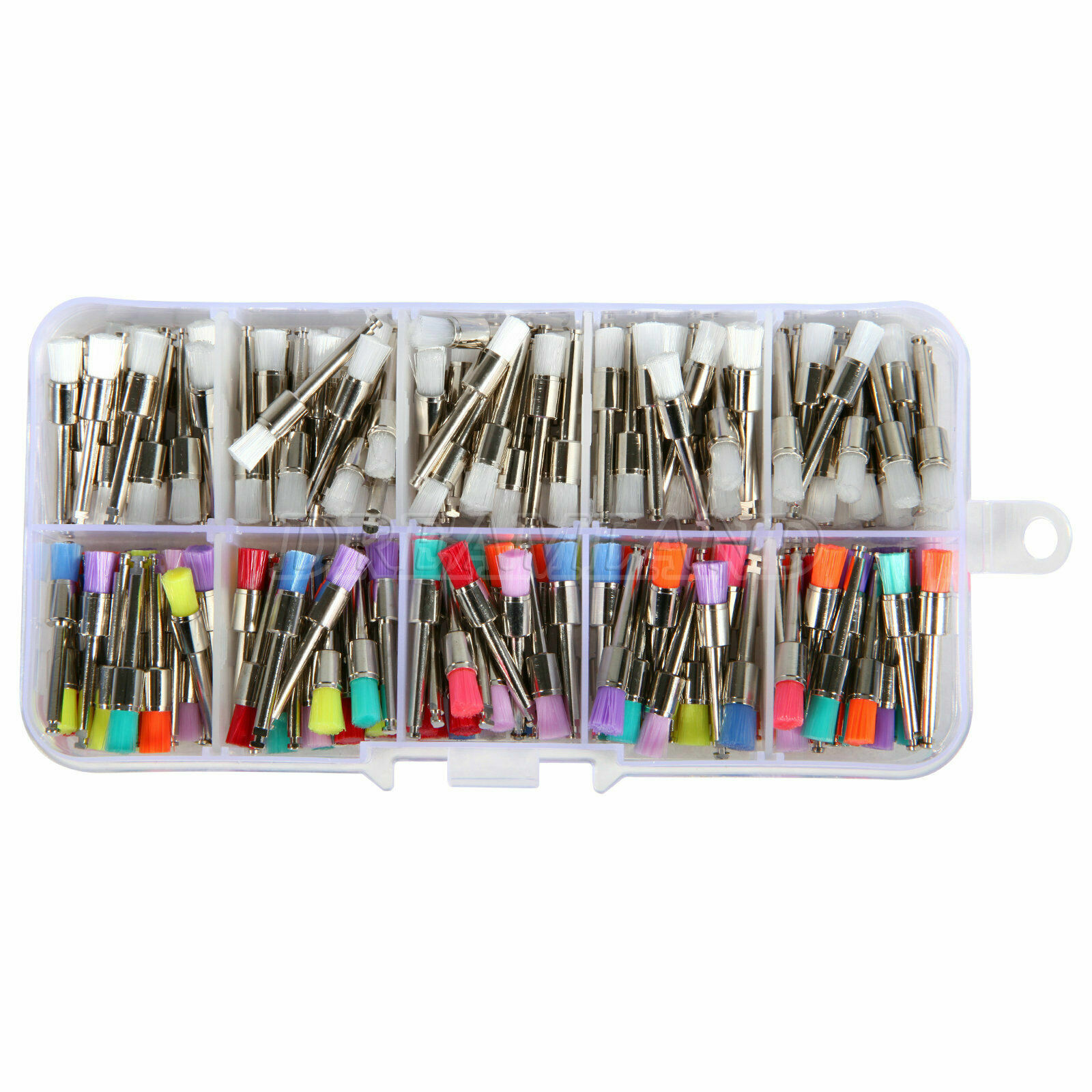200Pcs/Box Dental Nylon Materials Closure Flat Polishing Prophylaxis Brushes USA
