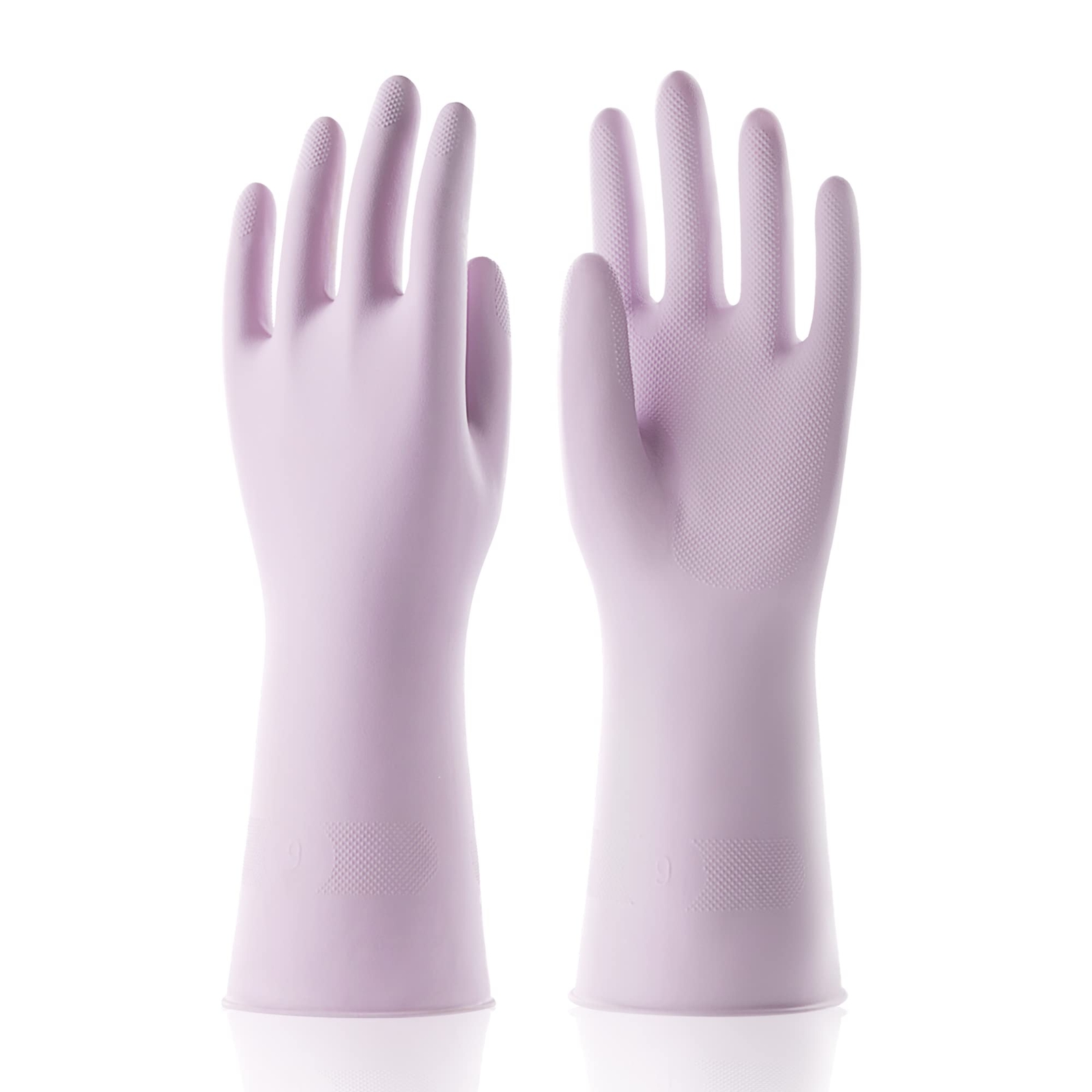 Reusable Cleaning Gloves Latex Free with Cotton Flocked Liner
