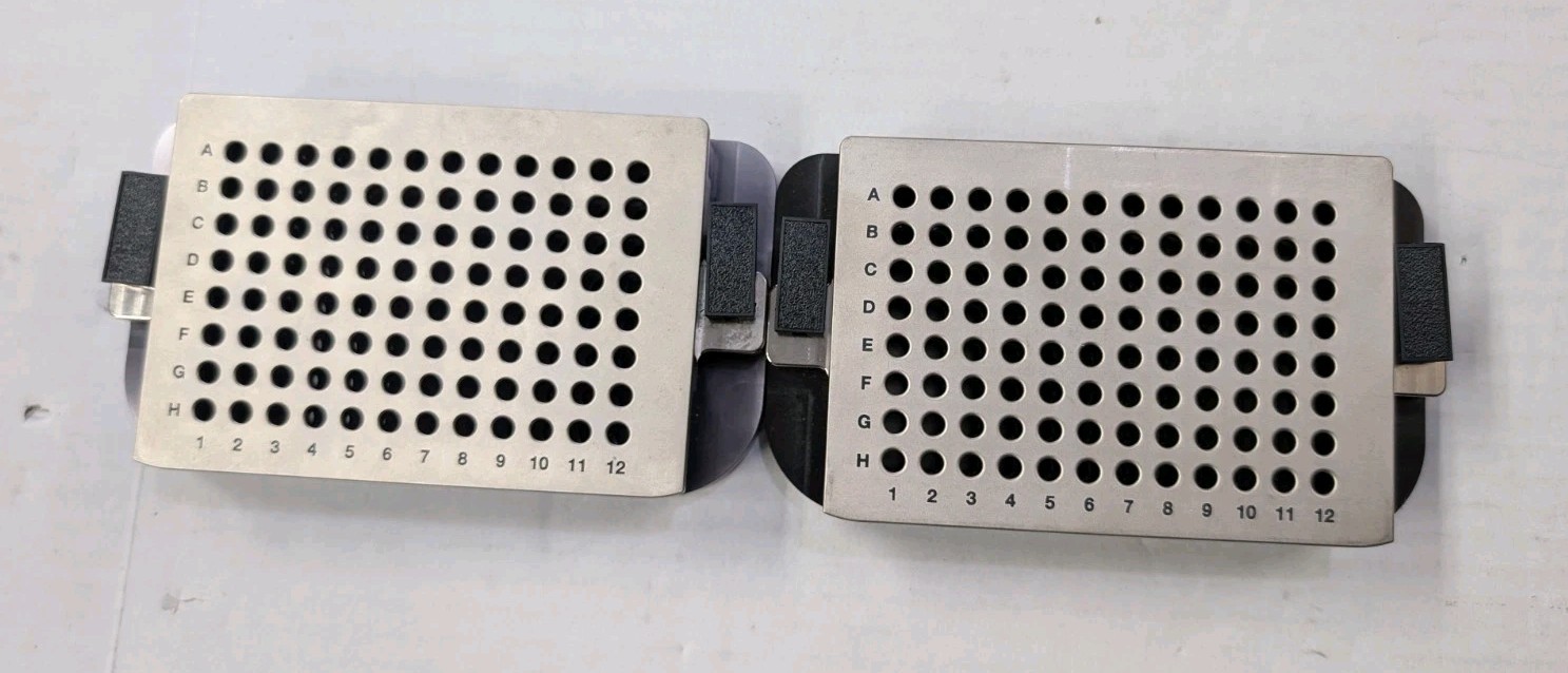 96-Well 0.2mL PCR Thermal Cycler Interchangeable Sample Block Module Lot of 2