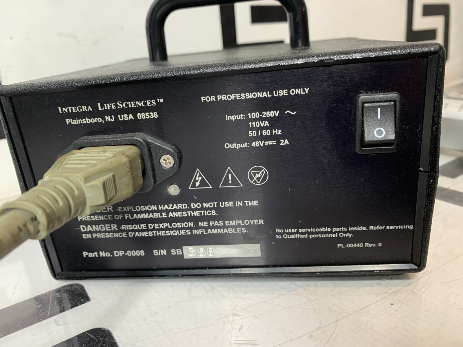 Integra Padgett Dermatome Model S Electric – Power Supply & Guards WARRANTY 2022