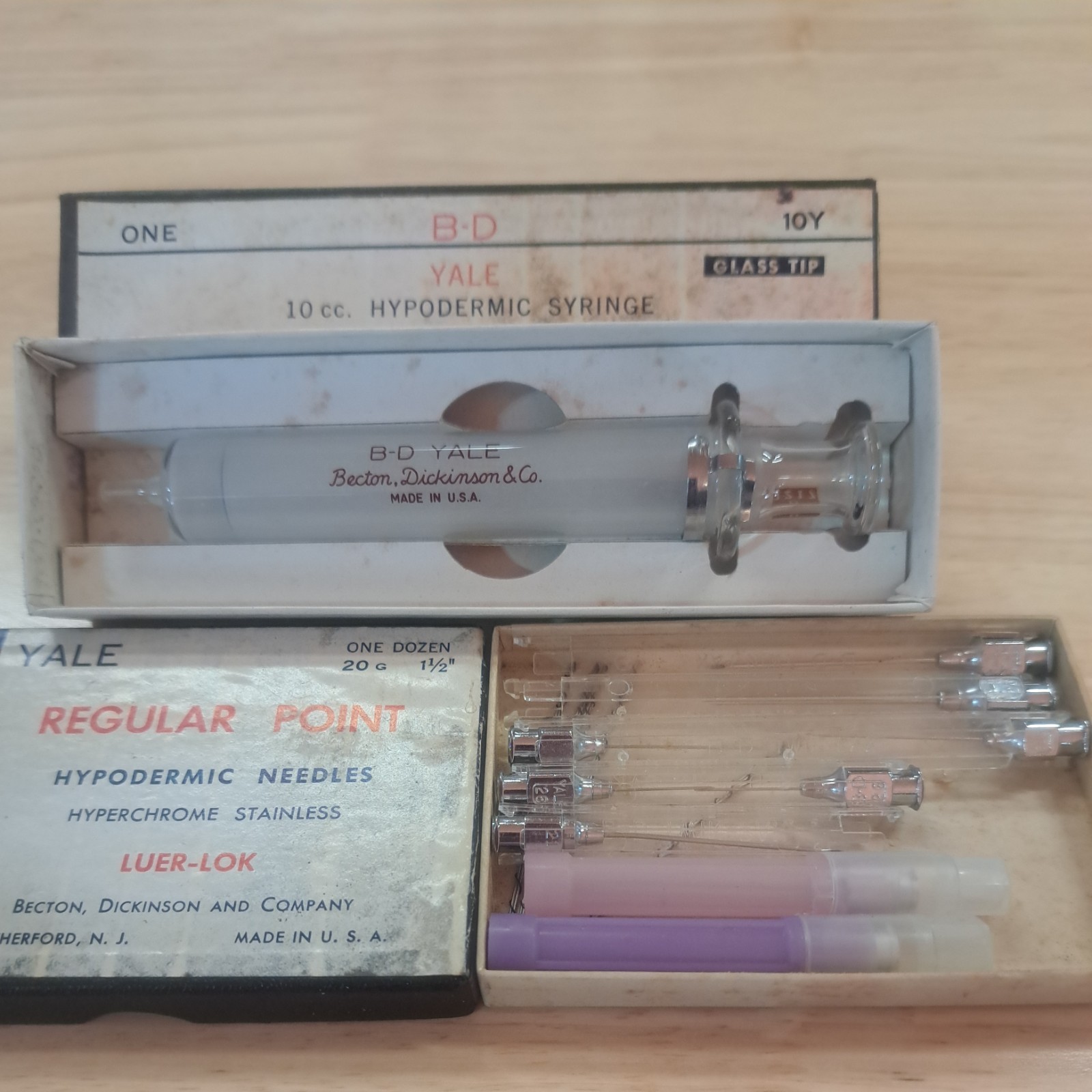 BD Yale 10cc Glass Reuseable Graduated Syringe with Slip Tip