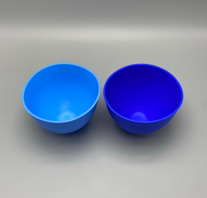 Dental Lab Mixing Bowl Flexible Silicone Rubber Extra Large Blue Bowls Hygienist