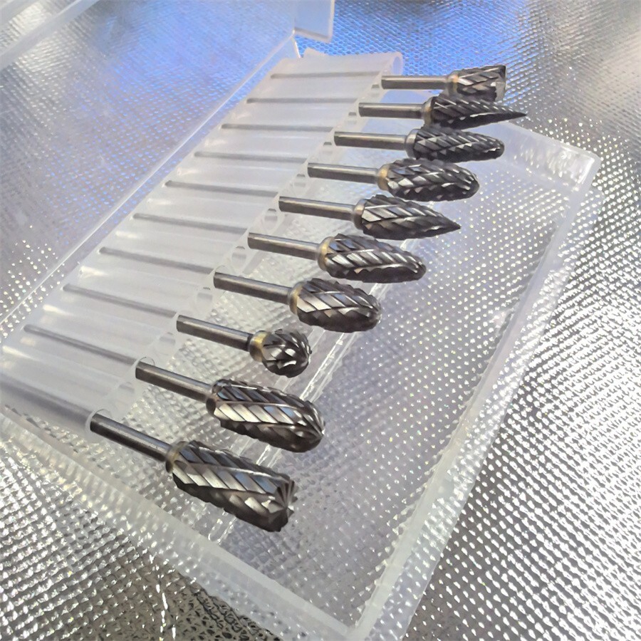 10 Pcs Dental Lab Polishing Bur Drills Tungsten Steel Carbide Burs Burrs 2.35MM