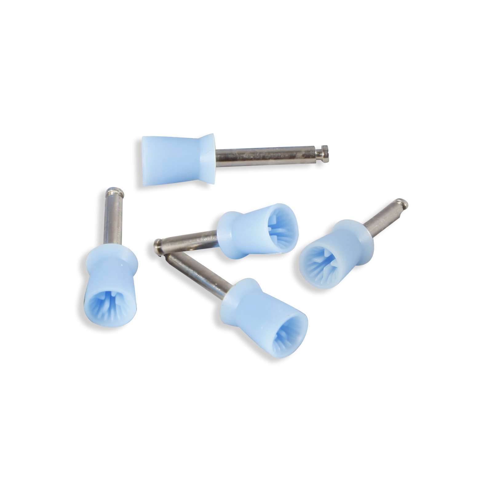 100 PCS Dental Prophy Brush Cup Polishing Cups Polisher Disposable Latch Blue