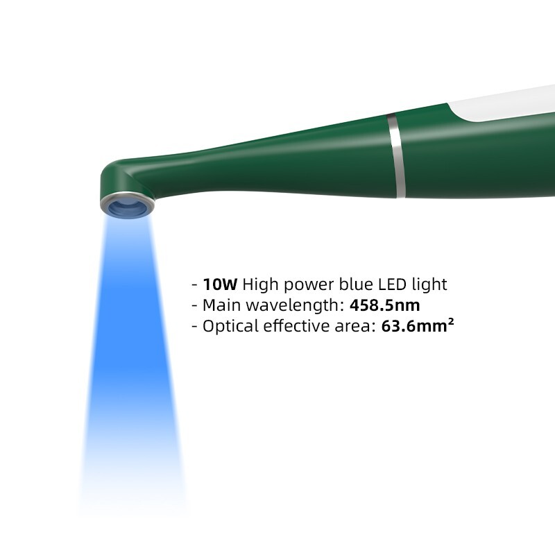 Dental LED Curing Light 6 Lens Cordless LED Resin Lamp 2500mW/c㎡ Photopolymerize