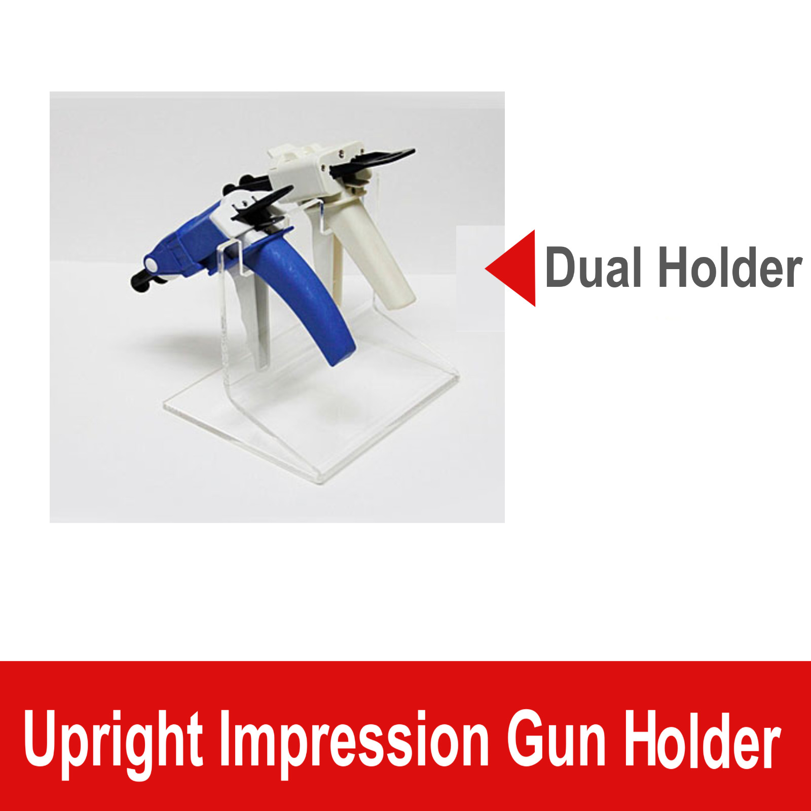Dental Upright Impression Gun Holder Triple, Impression Gun Organizer Dual, USA!