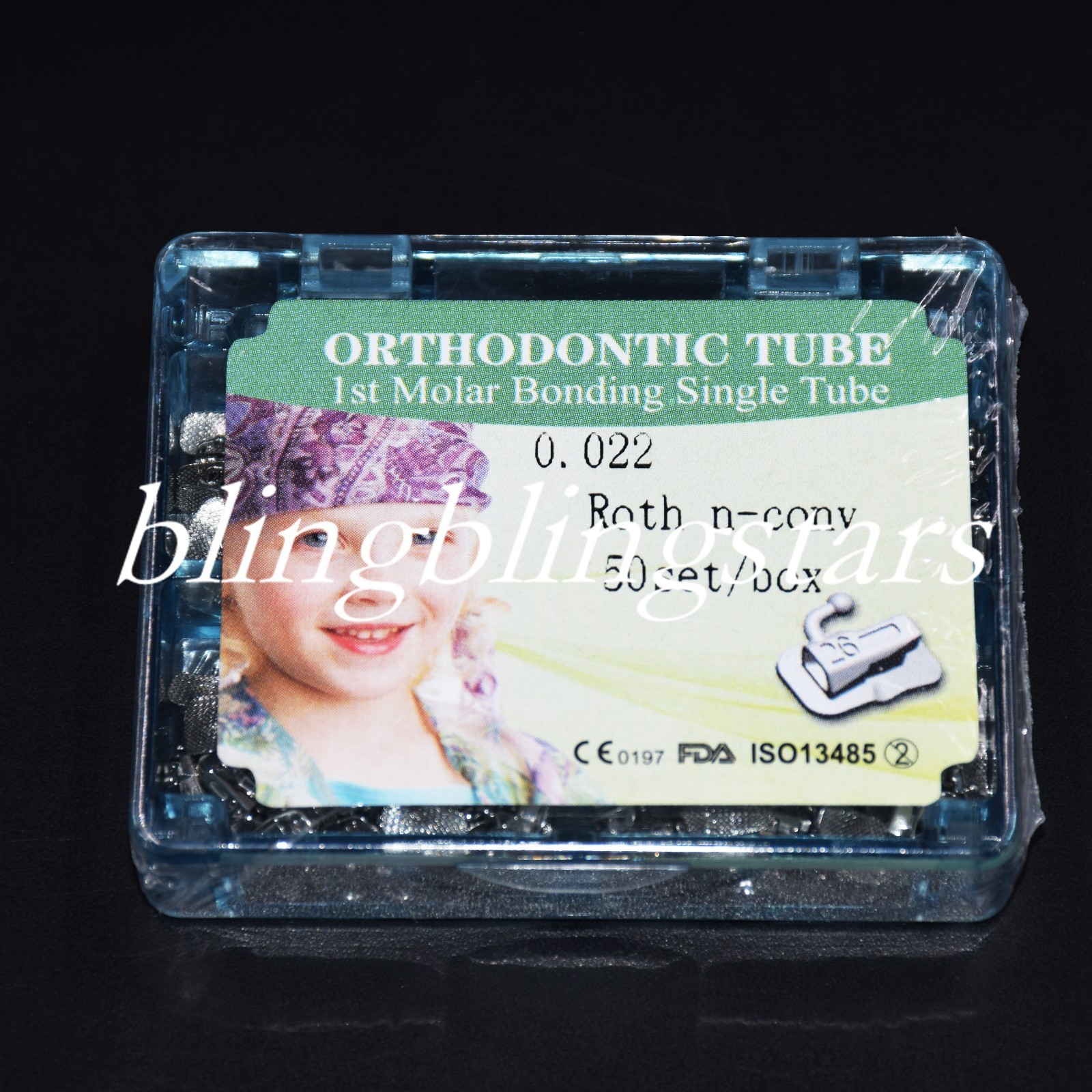 200 Pcs/Box Dental Bondable Non-Convertible 1st Molar Buccal Tube Roth 022 2G