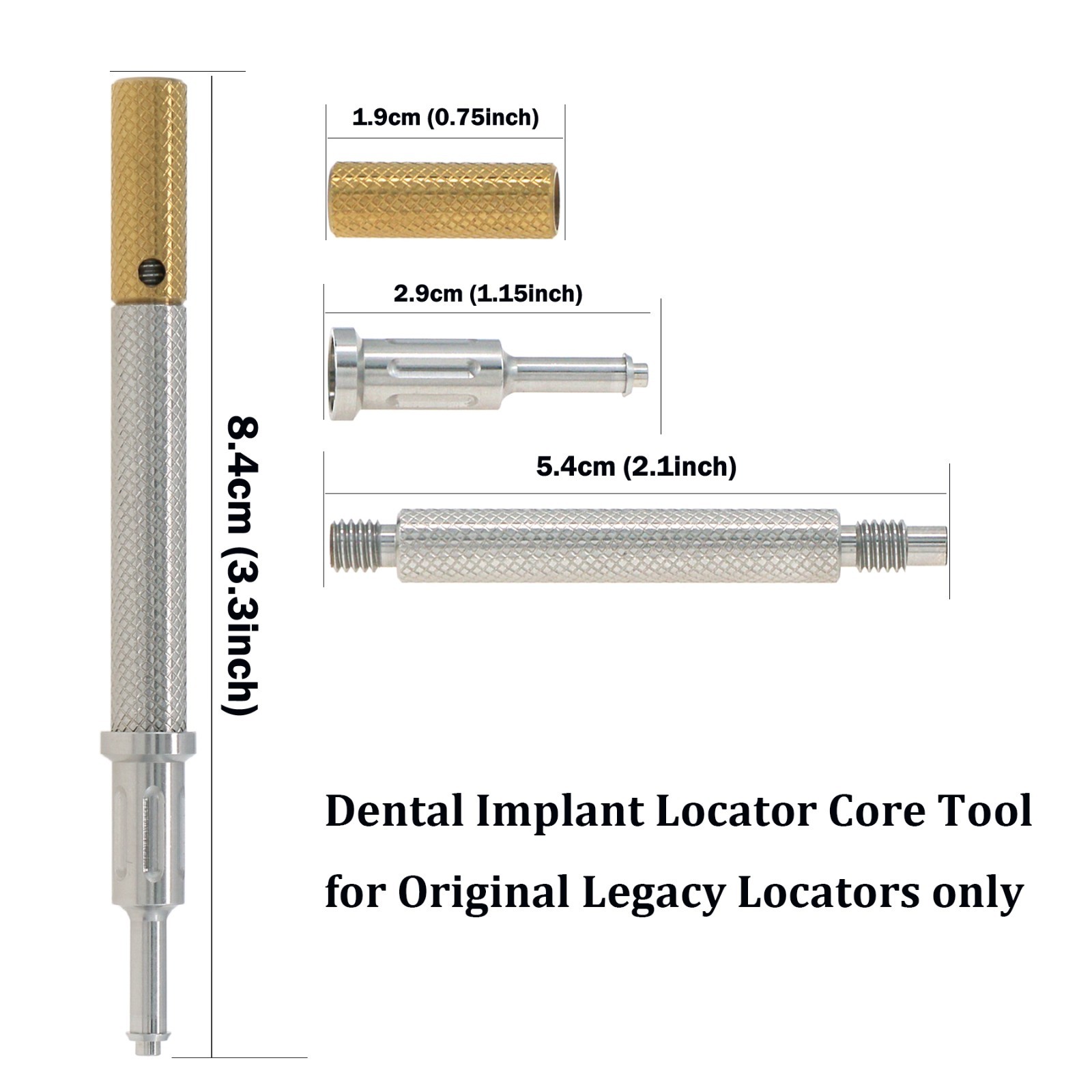 Locator Mixed Retention Inserts Denture Cap Assembly Processing Pack Remove Tool