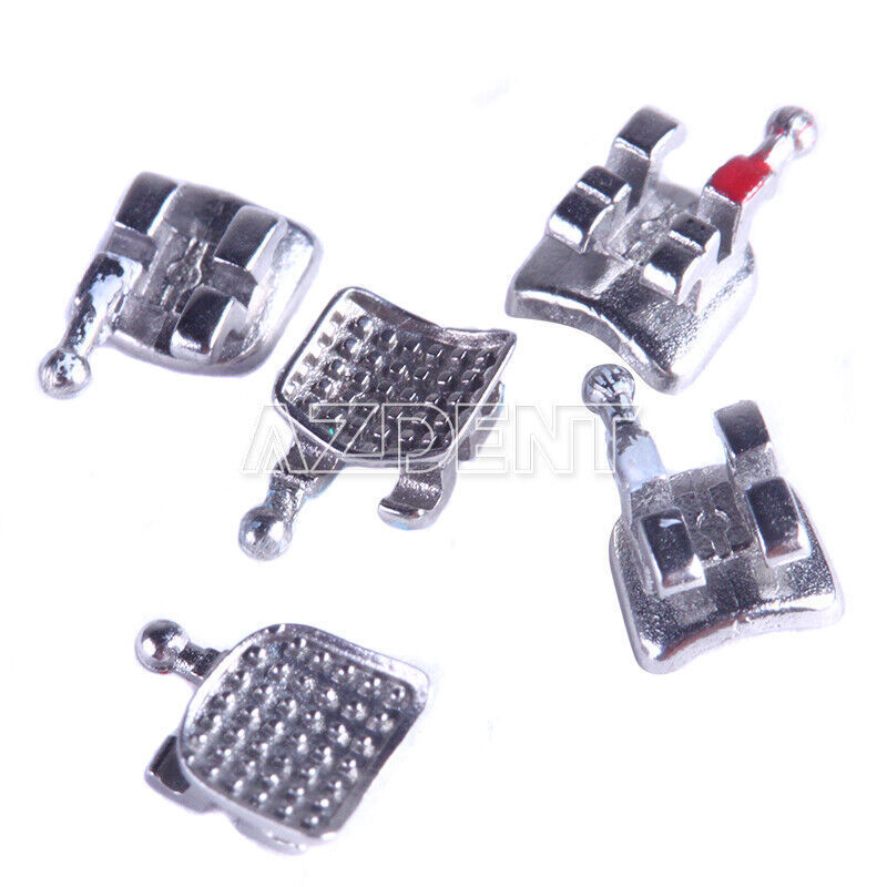Dental Orthodontic Monoblock Bracket Braces Mini Roth/MBT 018/022 Hooks 3-4-5