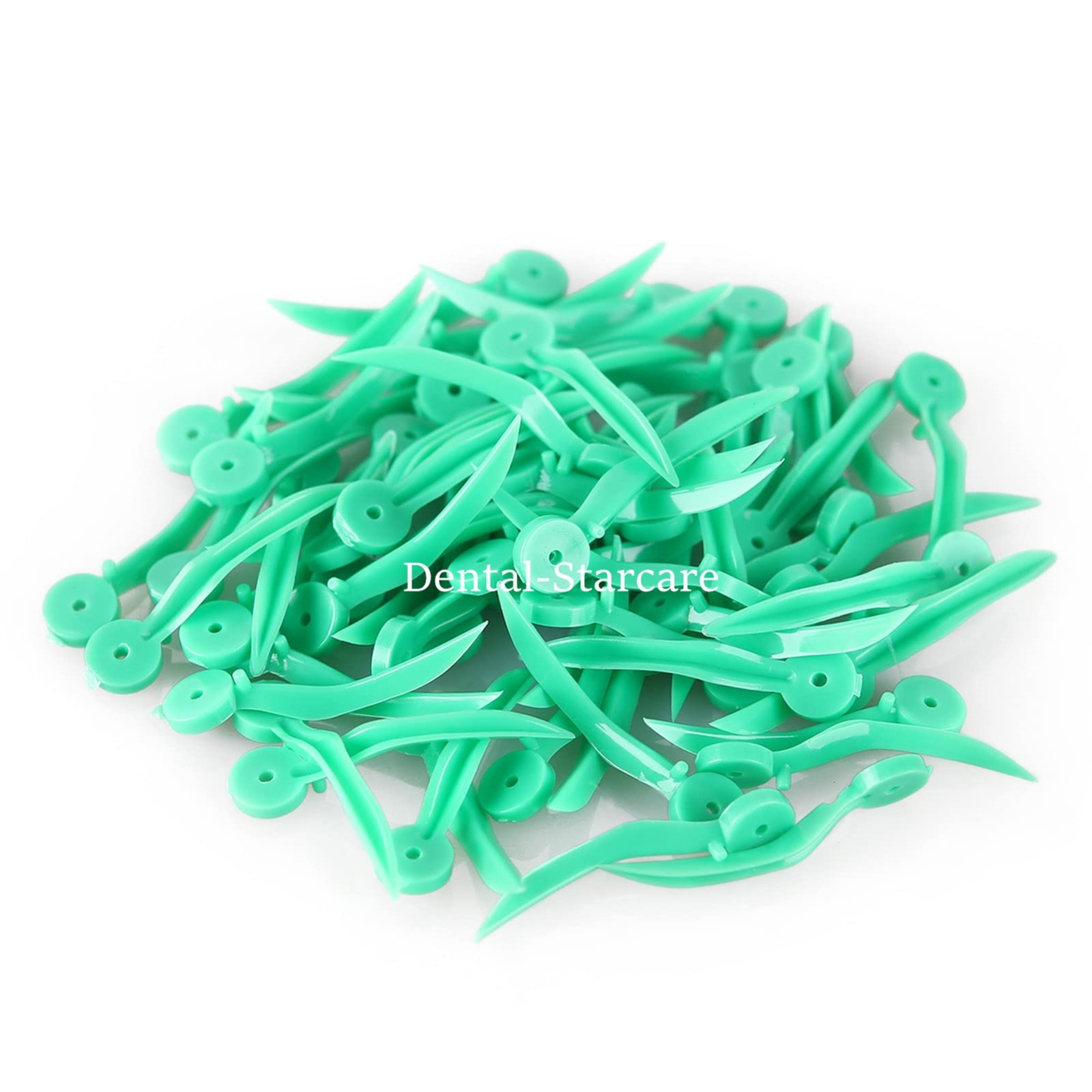 400x Dental Plastic Wedges Concave Design Arc Diastema Wedge w End Circular Hole