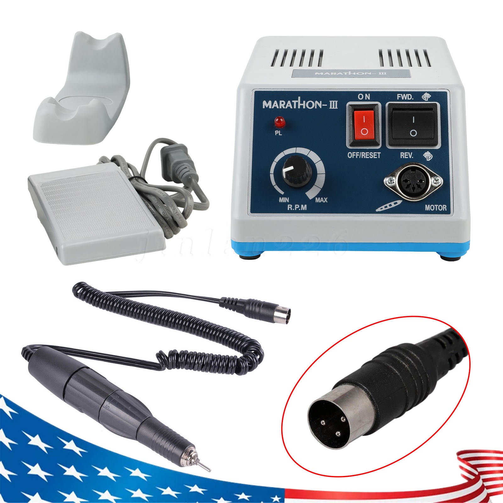 Dental Lab Marathon III Micromotor Polishing N3 Unit / 35K RPM Handpiece
