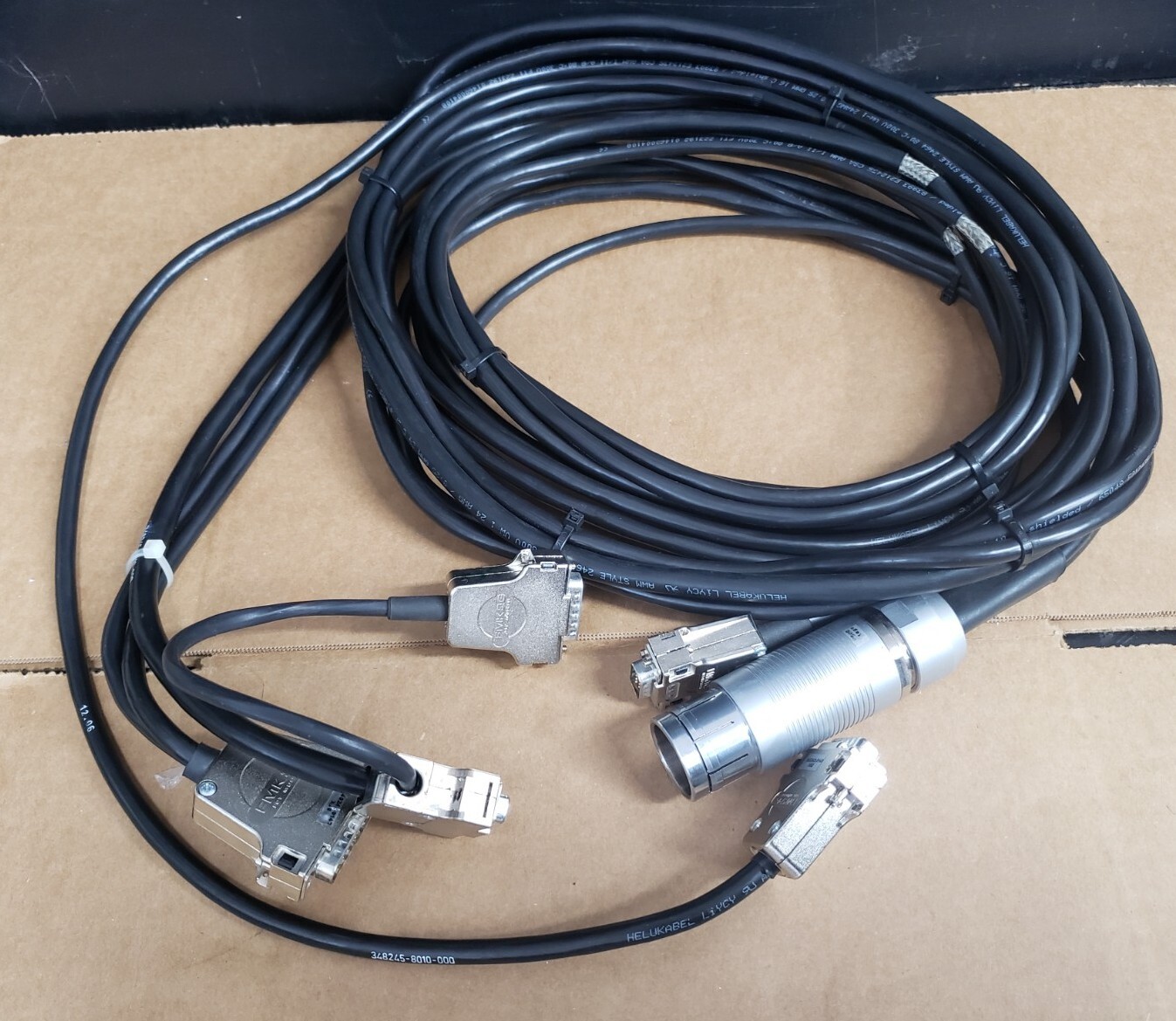 Zeiss 5/6 Axis Stage Cable 348245-8010-000 – High Pin Count Fischer Round Barrel