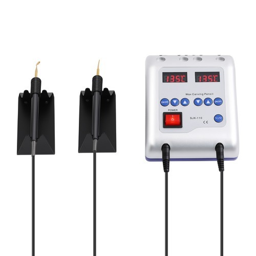 Dental Lab Electric Waxer Wax Blade Carving Pencil Carver Pen Pot w/ 6 Tips Pro