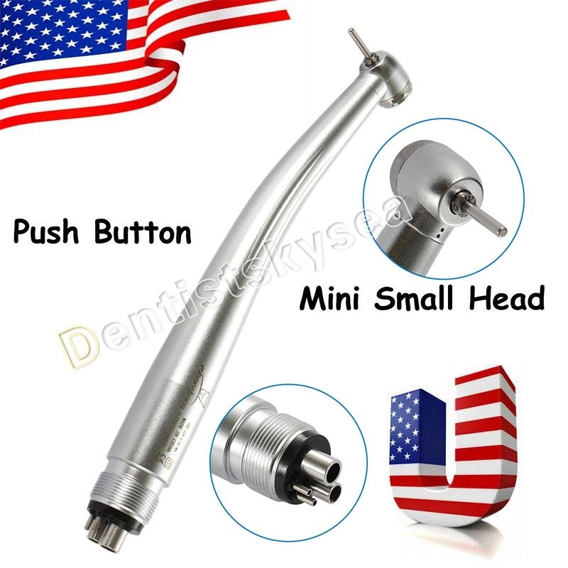 Dental High Speed Handpiece 4 Hole Air Turbine Mini Standard Big Head NSK Style