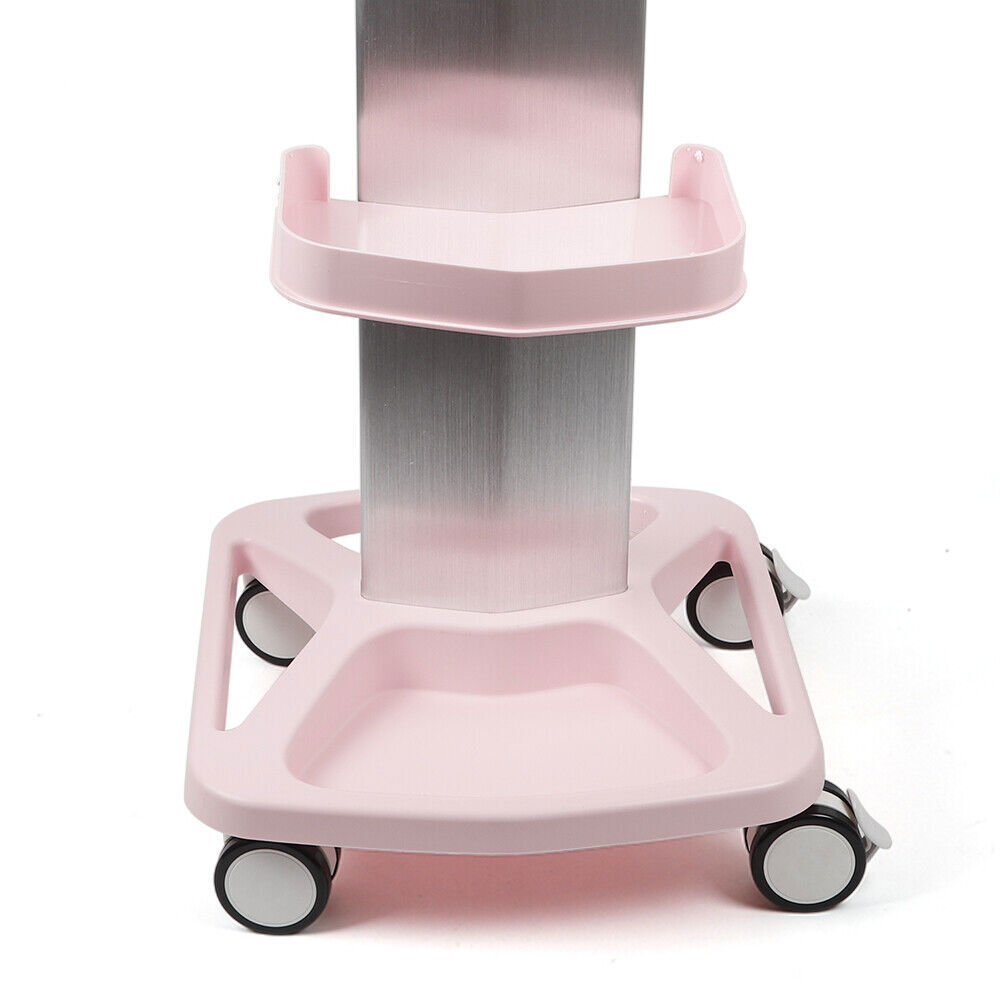 3 Tiers ABS Aluminum Alloy Medical Cart Mobile Lab Trolley Hospital Utility