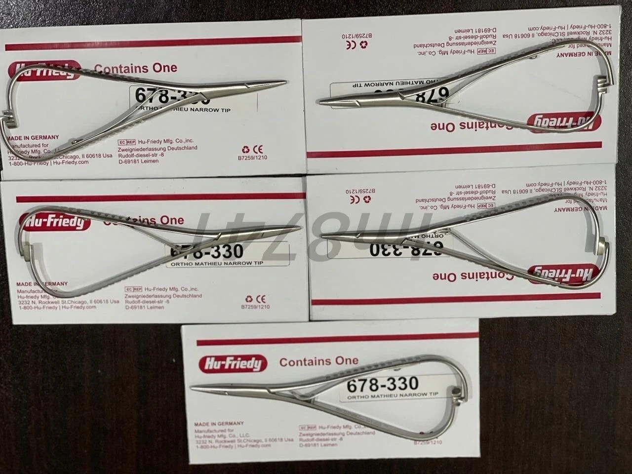 LOT OF 12 HU FRIEDY Mathieu Narrow Tip Orthodontic Plier | 678-330