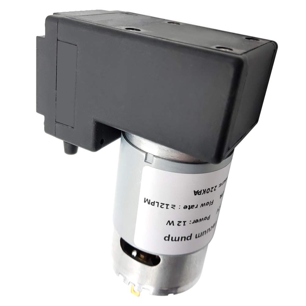 Vacuum pump DC 12V 12W, micro diaphragm pump air compressor -75KPA vacuum deg…