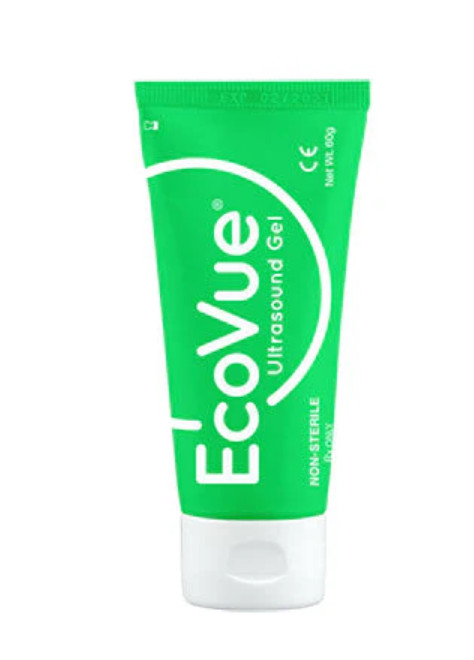 New – EcoVue Ultrasound Gel, 2 oz / 60 gm tube – 12 count – Exp Date: 2028/02/29