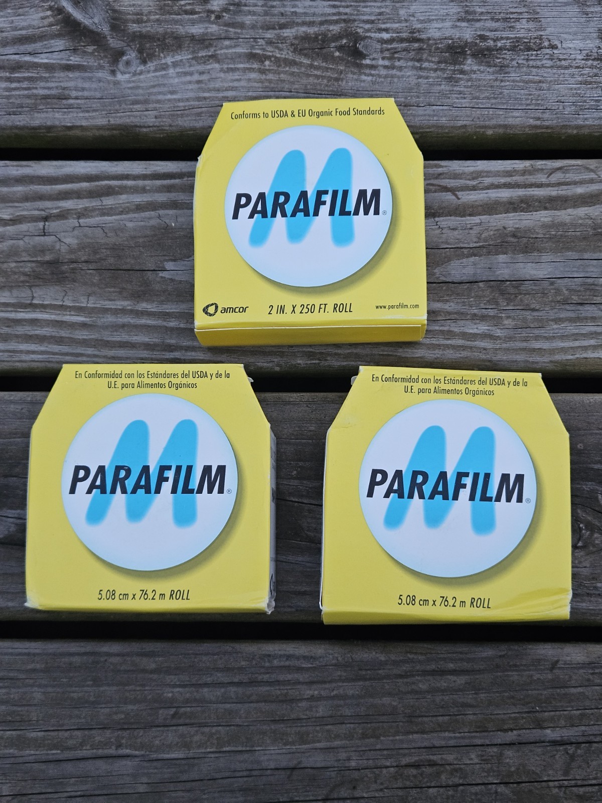 (3) NEW Parafilm PM993 2″ x 250′ All-Purpose Thermoplastic Agricultural Film