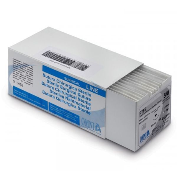 Omnia PTFE Suture 4/0, 75 cm (29.5″) Surgical Suture