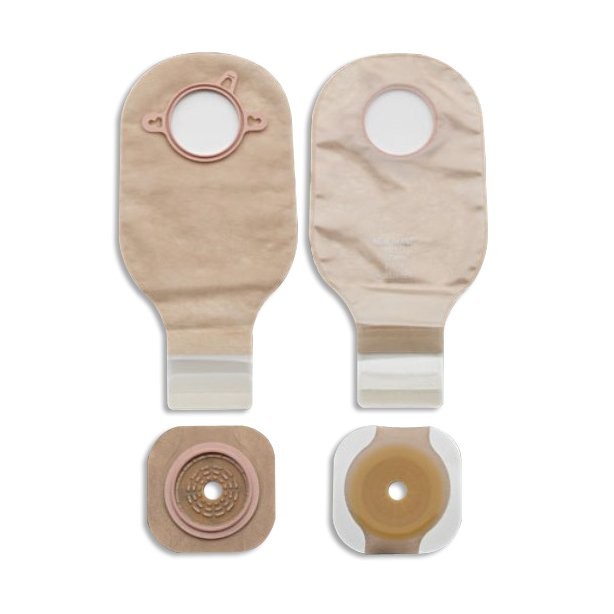 Hollister New Image 19003 Two-Piece Clear Ileostomy/Colostomy Pouch, 57mm Flange
