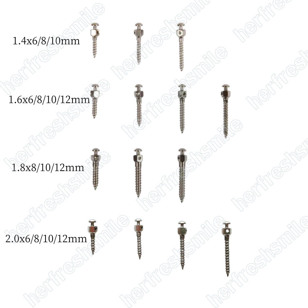 14Sizes Dental Mini Screw Micro Implants Achor Screws Orthodontic Titanium Alloy