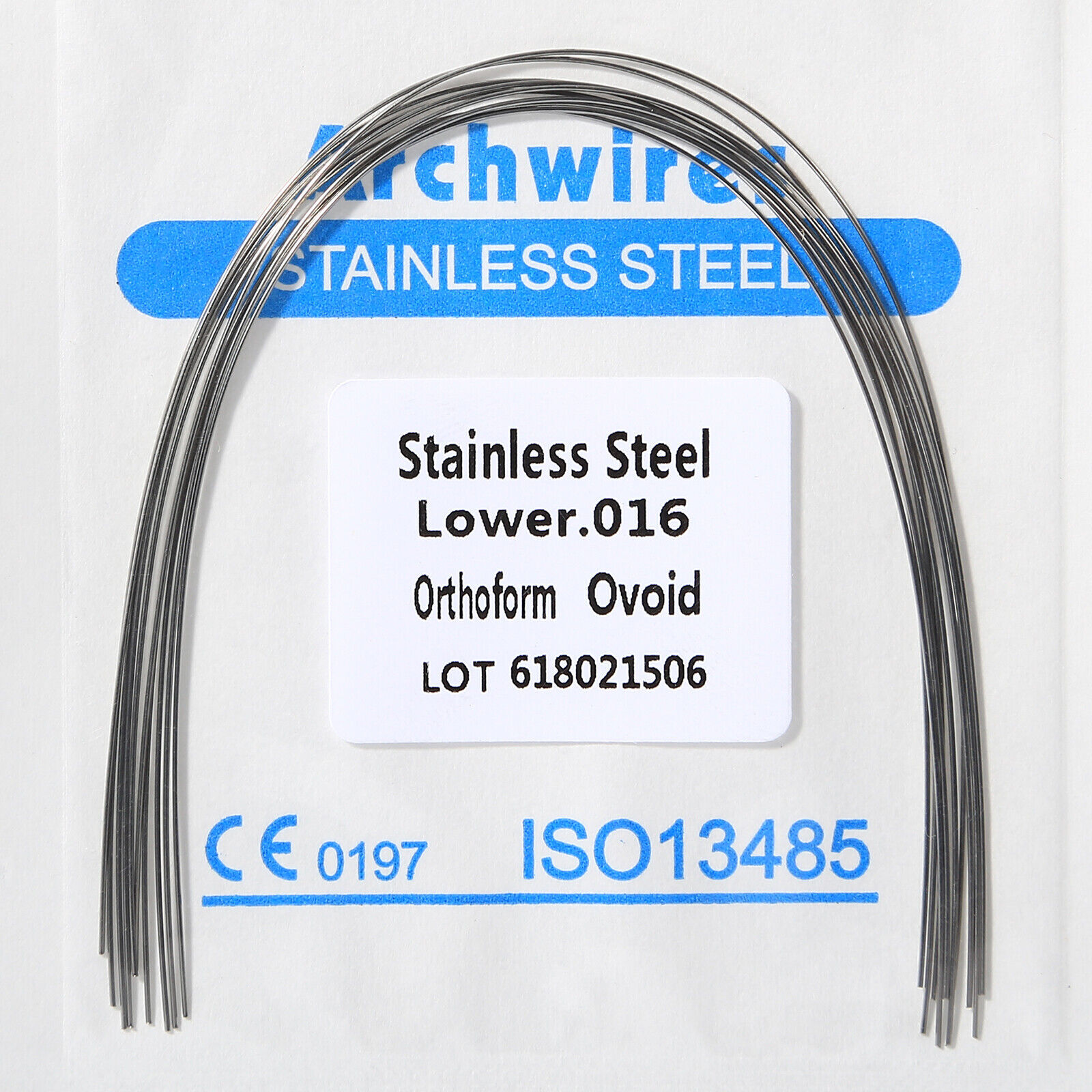 Dental Orthodontic Stainless Steel Rectangular Arch Wire Natural/Square/Ovoid