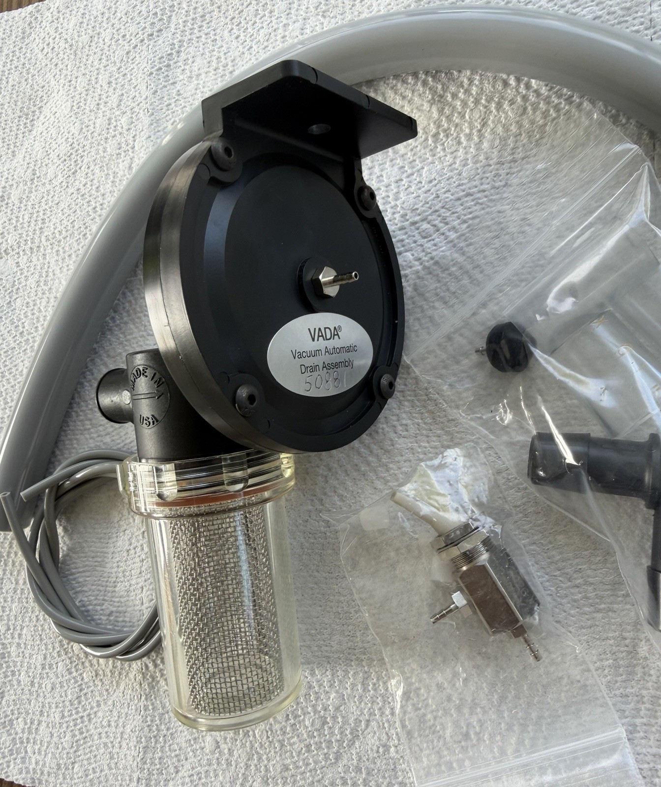 DCI Vacuum Automatic Drain Assembly Vada Cuspidor Drain Kit DCI -5851