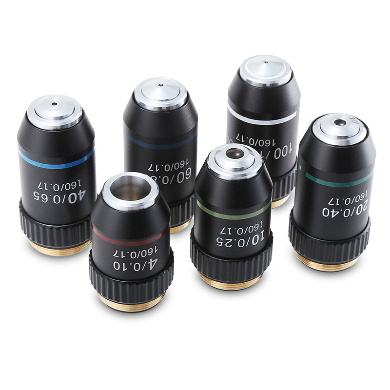 4X 10X 20X 40X 60X 100X 195 Achromatic Objective Lens for Biological Microscope