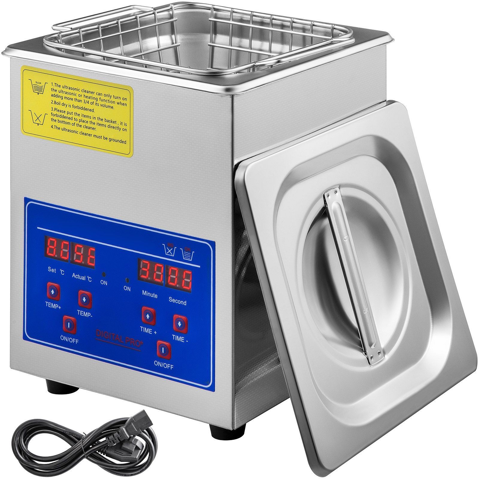Digital Setting 2L 40kHz Ultrasonic Cleaner Corrosion Resistant 110V